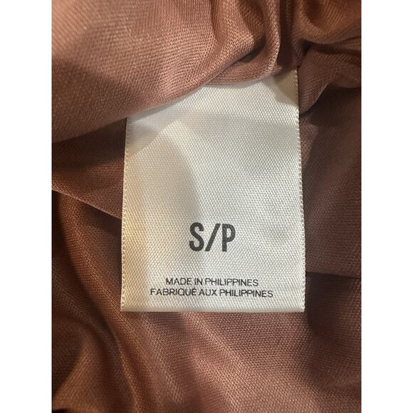 NWT EXPRESS Blush Ruffle Sleeve V Neck Sheath Stretch Dress Women's Size Small - Picture 15 of 16